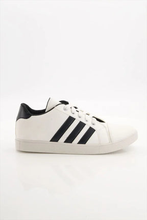 Black Stripe Canvas Sneakers