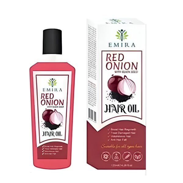 Emira Red Onion With Black Seed Hair Oil – 120ml