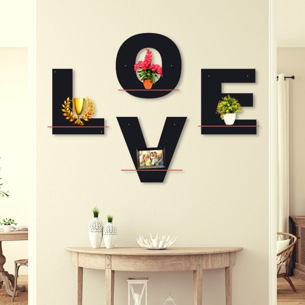 Love Shelves Pack Of Four Wall Art