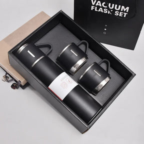 Stainless Steel Vacuum Flask Set, 500ml With 2cups