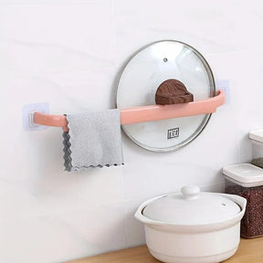 Towel Rack Hanging Rag Pole Bathroom