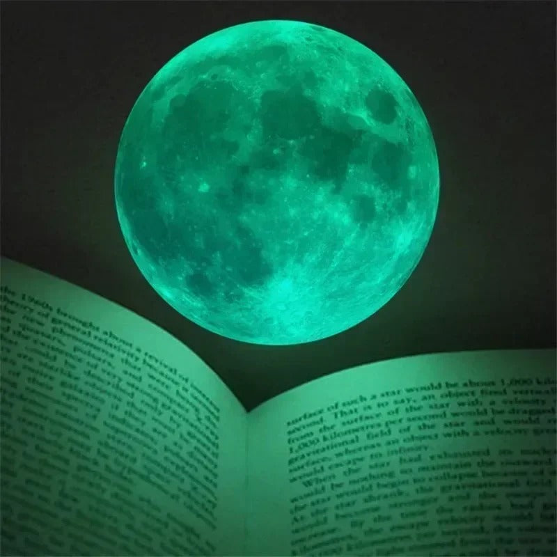 Fluorescent Moon Wall Stickers Glow In The Dark