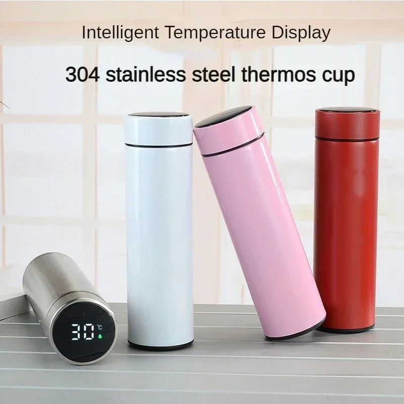 Temperature Display Thermos Water Bottle 500 Ml