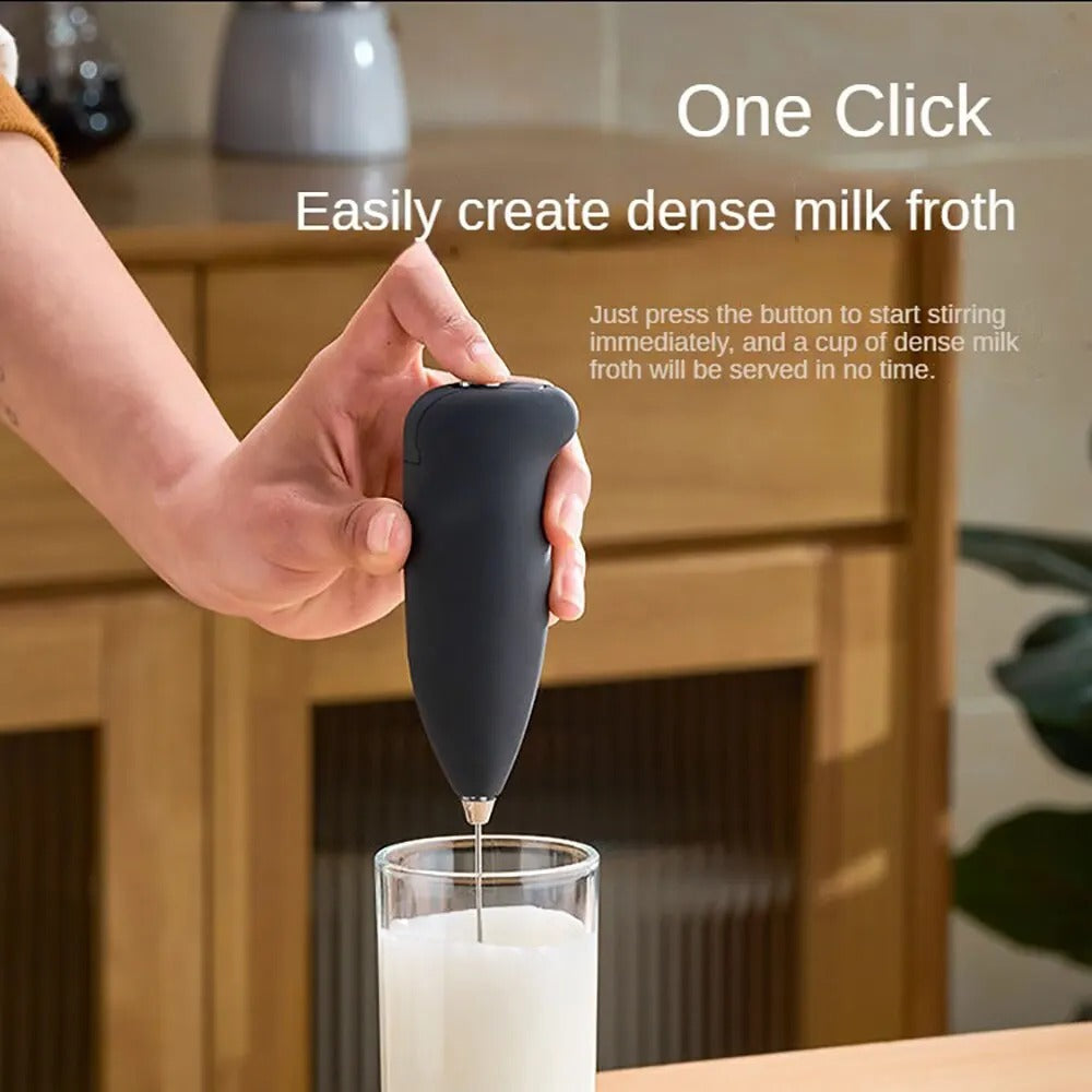 Electric Milk Frother Handheld Mixer Coffee