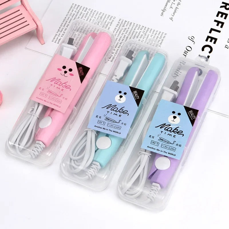 Mini Portable Hair Straightner (random Color)