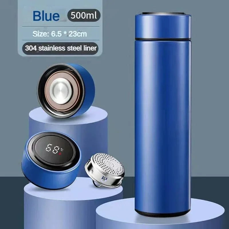 Temperature Display Thermos Water Bottle 500 Ml