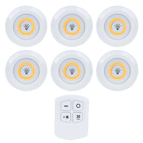 Tap Led Light With Remote Control (pack Of 3 Lights)