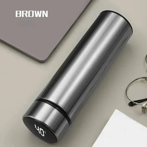 Temperature Display Thermos Water Bottle 500 Ml