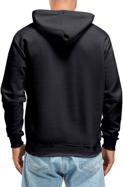 Men’s Fall And Winter Casual Solid Color Hooded