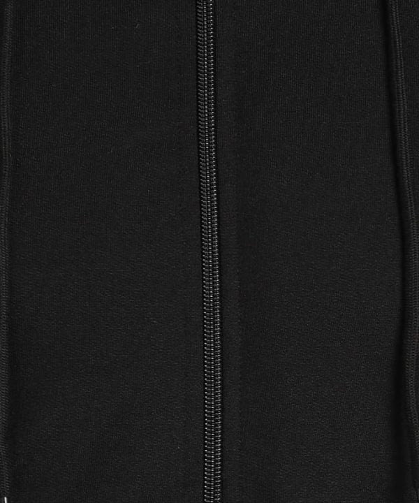 Plain Black Zipper Hoodie For Mens